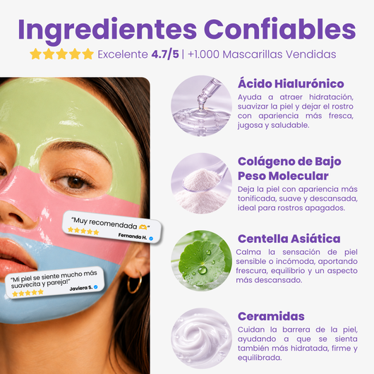 Mascarilla Facial de Hidrogel