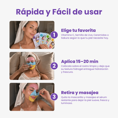 Mascarilla Facial de Hidrogel